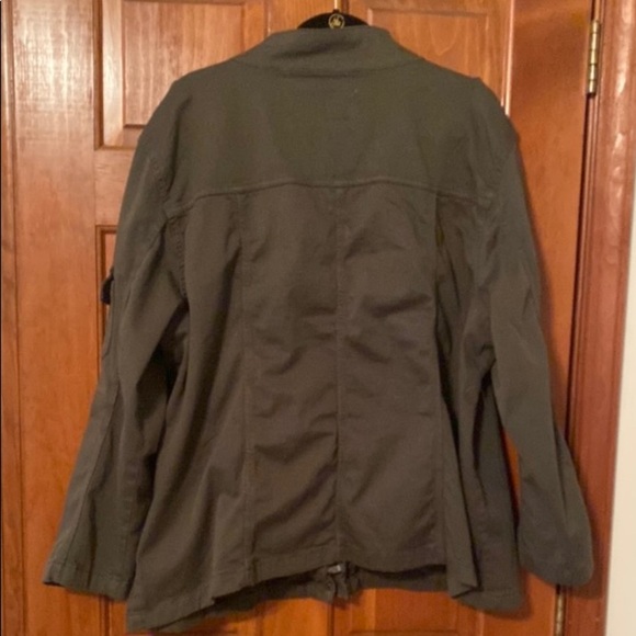 Kensie Women's Green Denim Style Jacket Size 3XL - Picture 10 of 11